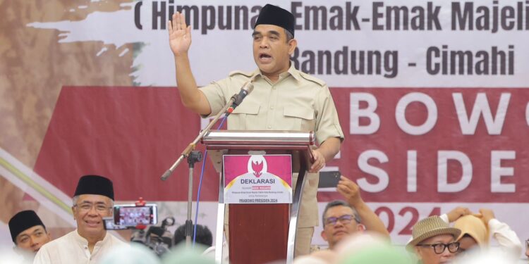 Muzani Minta Emak-emak Santun Ajak Keluarga dan Sekitar Pilih Prabowo