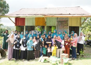 Penanganan Stunting, TP PKK Sulbar Salurkan Bantuan di Posyandu Pabombong