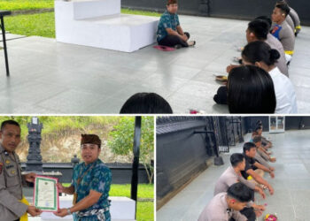 Binrohtal di Pura Penataran Mandala Giri Polda Sulbar: Wujud Sinergi dan Penguatan Spiritualitas
